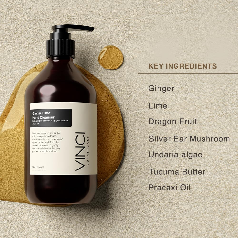 Amazon.com : Vinci Botaicals Ginger Lime Hand Cleanser | Gentle